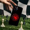 Игра Престолов Крутой Узор Логотипа Черный Силиконовый Чехол Для Телефона Для Iphone 17 Air 16 15 14 13 12 11 Pro Max Plus Задняя Часть TPU