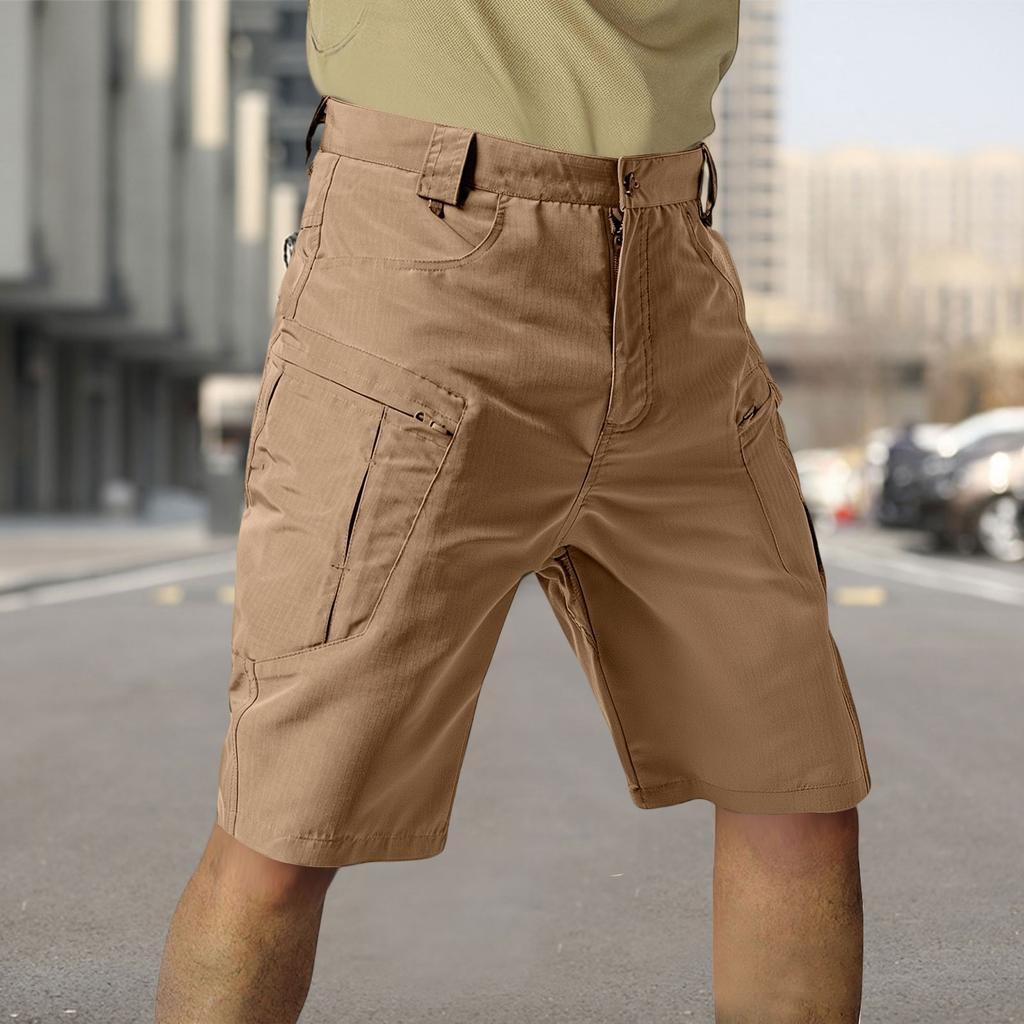 Мужские шорты карго из рипстопа - Многокарманные, износостойкие, дышащие - Для походов, кемпинга, строительства