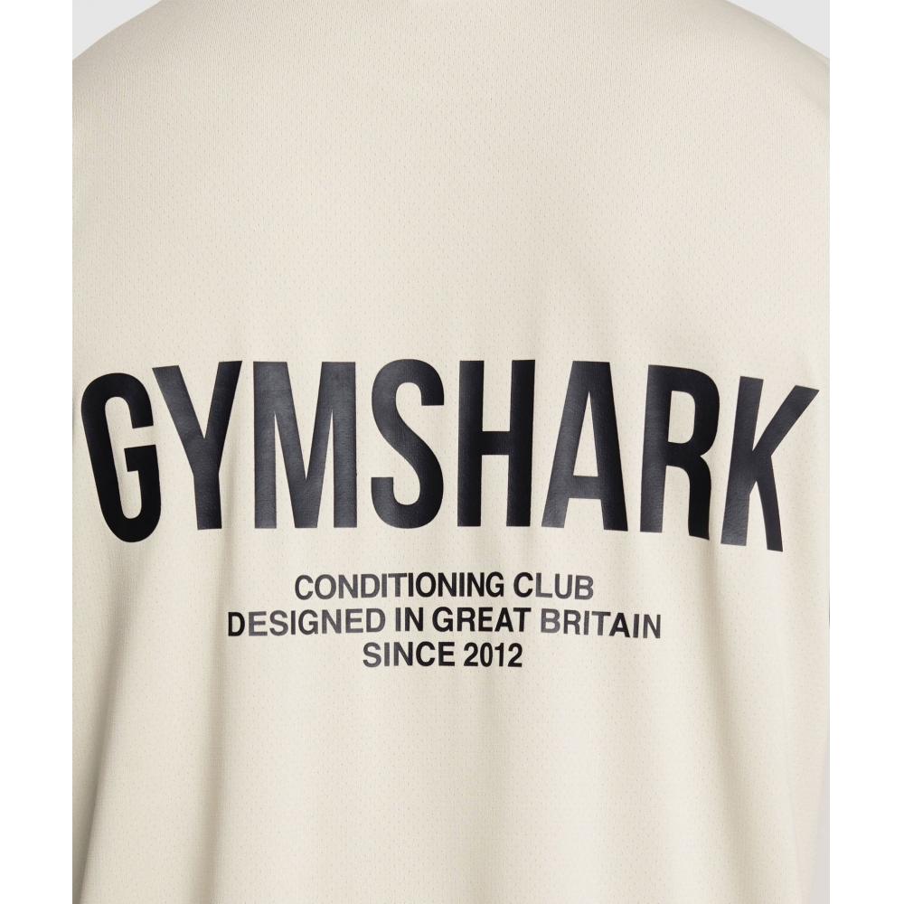 Gymshark Футболка CondiTioning Club Oversize, цвет серый, галечный A2b5y Gb7p