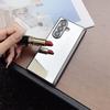 Acrylic Mirror Finish Plain Pure Color Phone Case for Samsung Z Fold 7/6 3/4/5 All-Inclusive Folding Cover With Hinge protection