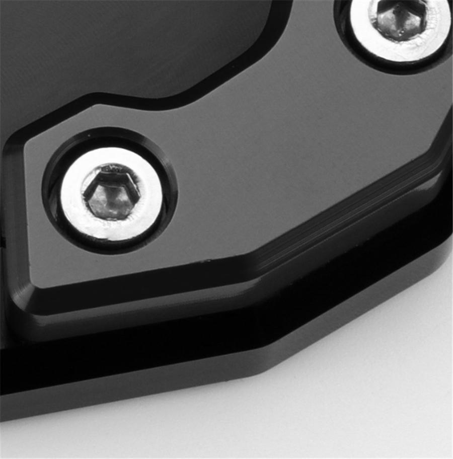 Черная мотоциклетная CNC подножка, боковая подставка, площадка-удлинитель