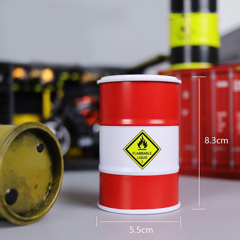 Имитация компактного металлического топливного бака, контейнер для хранения, креативный мини-органайзер для рабочего стола, миниатюрные аксессуары для украшения стола