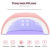 54W Dual Light UV LED Nail Lamp for Gel Curing, Large Space, Sun Pink