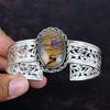 Ethopian Opal In Boulder Opal Cuff Bracelet Handmade Gemstone Bangle 925 Sterling Silver Adjustable Cuff Bracelet Designer Jewelry for Gifts