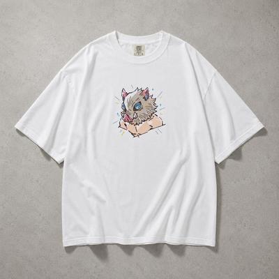 Demon Slayer Inosuke T-Shirt, Comfort Colors Unisex Oversized Anime Graphic Tee