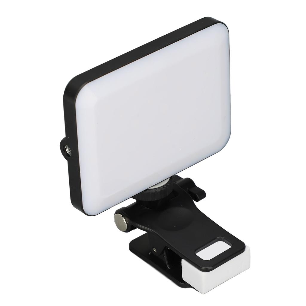 LED Video Light with Clip 3 Modes 9 Levels 3000k To 6500k Rechargeable LED Phone Light Pocket