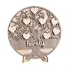 Family Tabletop Ornament Reunion Gift Collectible Home Decoration Wooden