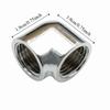 2PCS Double Internal Thread G1/4 Thread Adapter Black/Silver/White PC Water Cooling  PC Computer