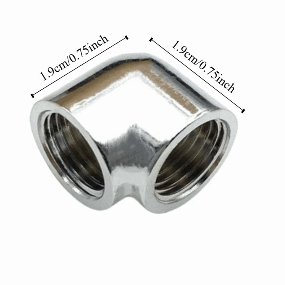 2PCS Double Internal Thread G1/4 Thread Adapter Black/Silver/White PC Water Cooling PC Computer