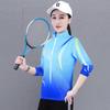 Women's Quick-Dry Long Sleeve Active Top - Lightweight for Spring/Fall, Ideal for Table Tennis, Fitness, Running, Hiking, Loose Fit