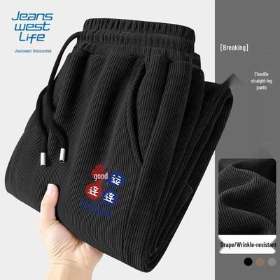 Jeanswest Life Подростковые Мальчики Шенилл Повседневные Прямые Брюки