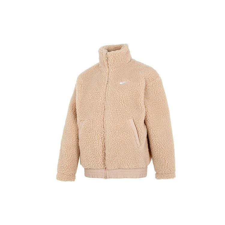 Nike Nsw Swsh Плюшевая куртка с воротником-стойкой Женская верхняя одежда Желтый DR5629-200