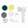 Handheld Cordless Cleaning Brush 5 Replaceable Heads Multifunctional Electric Scrubber for Kitchen