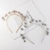 Silver Star Hair Hoop Metal Baroque Hairbands Trendy Glory Crown  Head Jewelry