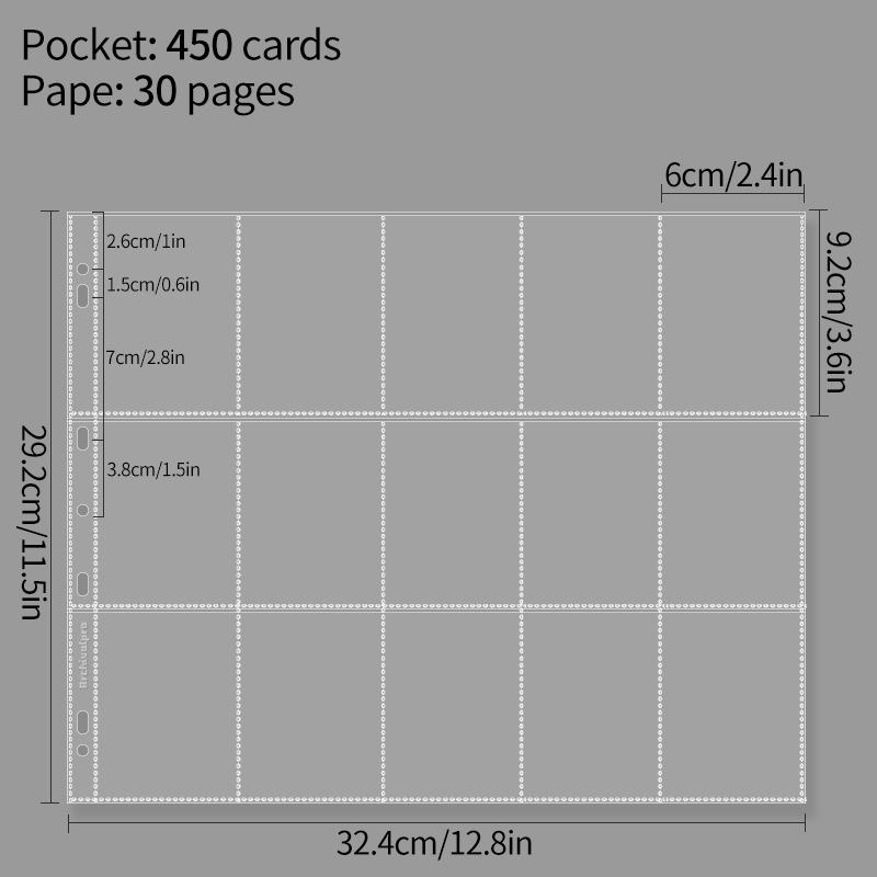 5-15 Grid Binder Photocard Holder 10-90pcs Inner Page Large Capacity Photo Album Idol Card Collect Book Poka Cards Binder Album