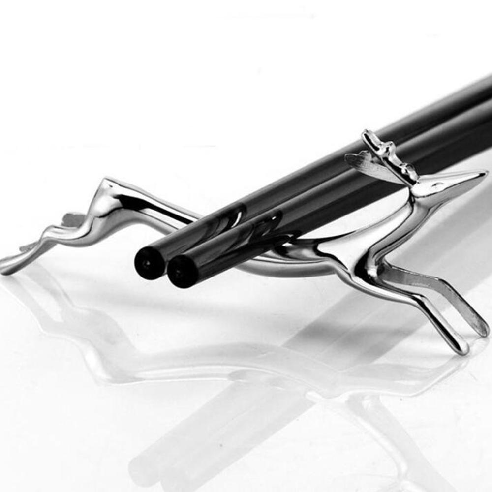 Поддержка Держатель для палочек для еды в форме собаки Подставка для палочек для еды из нержавеющей стали Кухонные гаджеты Полка для столовых приборов Украшение стола Поддержка