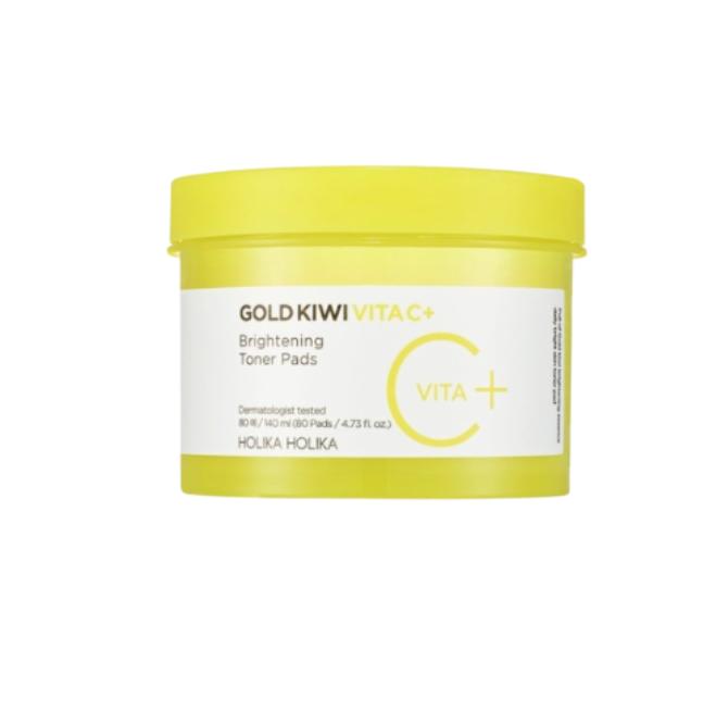 HOLIKA HOLIKA Gold Kiwi Vita C+ Осветляющий уход за кожей  (Тонер 150 мл, сыворотка 45 мл, тонер-диски 80 листов) (12 вариантов)