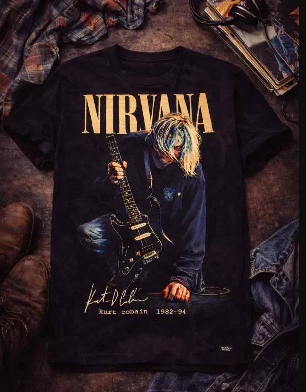 Футболка Nirvana Курт Кобейн 90-е Альтернативный Рок Группа