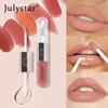 JULYSTAR Waterproof Lipstick Double Headed Lip Glaze Lasting No Fading Mirror Lip Gloss Female Cosmetic Lip Makeup Daily Makeup