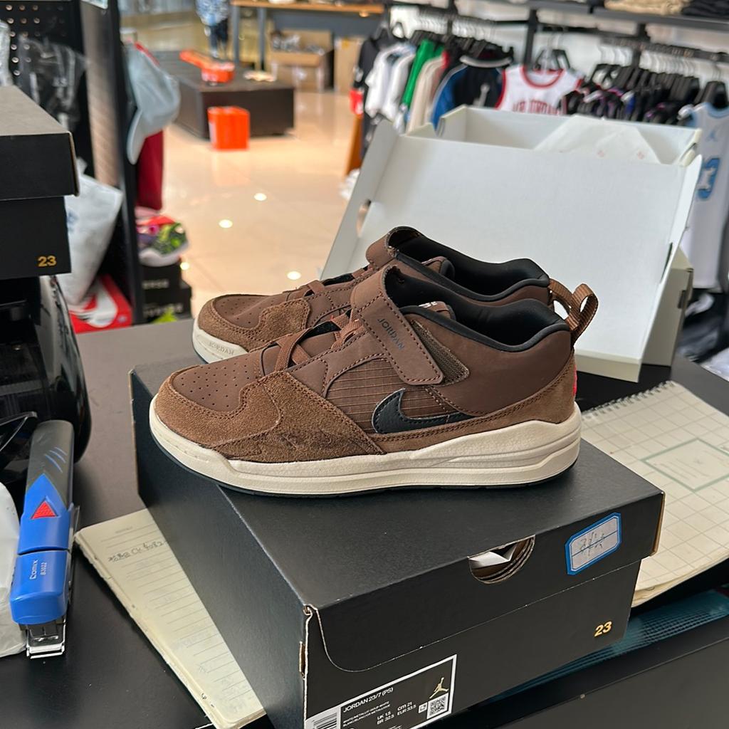 Кроссовки Air Jordan Stadium 90 PS Cacao Wow Детские Коричневые Черные Университетский-Красный DX4398-200