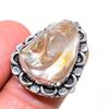 Biwa Pearl Handmade 925 Sterling Silver Jewelry Ring Size 7 H4z54