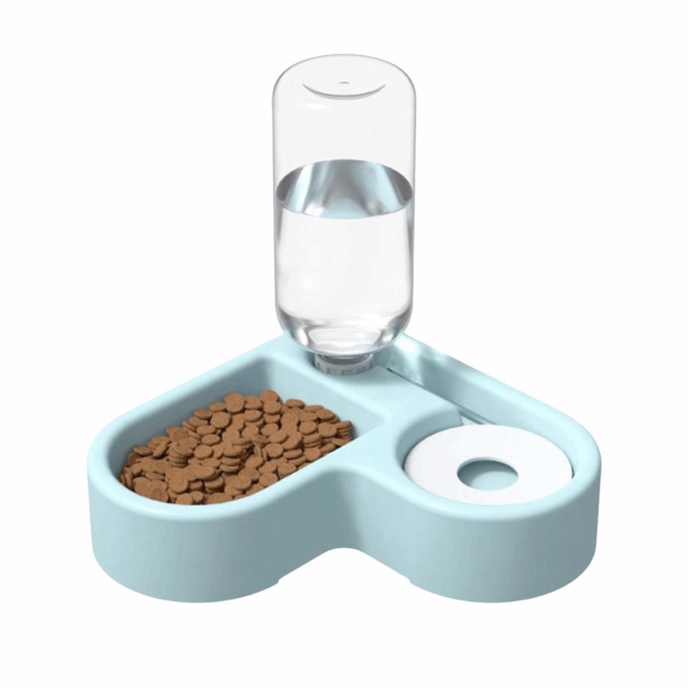 Moisture-proof Automatic Water Bowl Feeder Dual-use Corner Pet Food Dish Drinking And Feeding