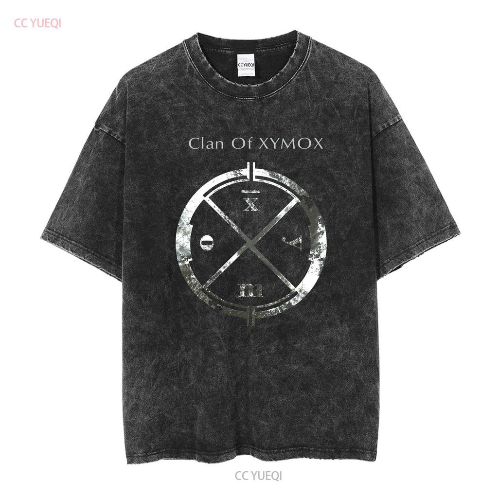 Clan Of Xymox T Shirt Alt Rock Goth Dark Wave Band long or short sleeves vintage Washed designer clothes Casual streetwear