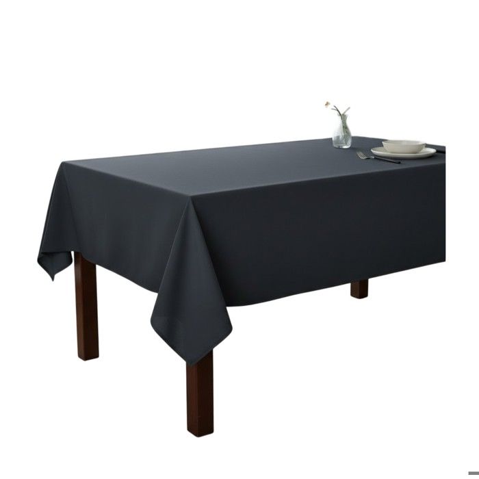 Nappe en polyester Essentiel 145 x 240 cm anthracite