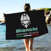 B-BianchiS Логотип Велосипеда Пляжное Полотенце Цветные Полотенца для Ванны для Девочки Микрофибра Быстросохнущее Не Прилипает Песок Пляжное Йога Спа Тренажерный Зал Бассейн