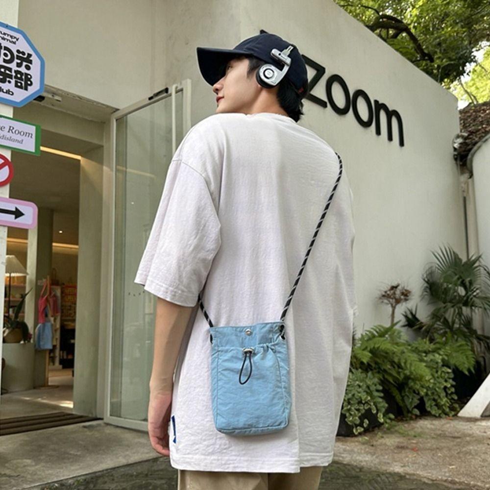 Lightweight Messenger Bag Solid Color Small Coin Purse Fashion Totes  for Girls