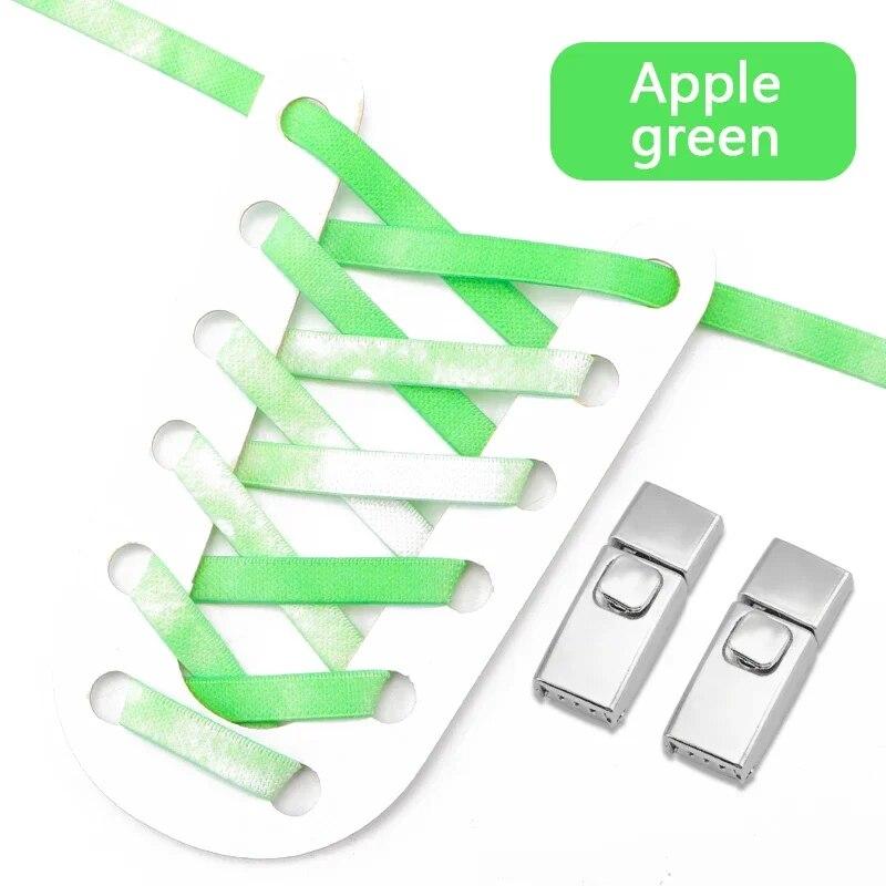 1 пара кроссовок с радужными эластичными шнурками, шнурки с застежкой без завязок для детей и взрослых, новые замки без завязок, шнурки для обуви, аксессуары для обуви