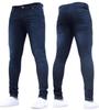 F fasnlido Узкие Эластичные Джинсы Длинные Больших Размеров Мужские Джинсы, Штаны, Брюки, M-3XL (2XL Темно-синий)