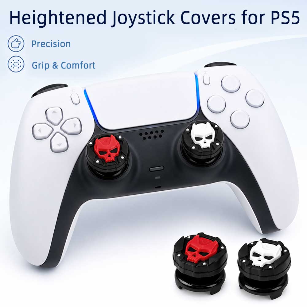 2 шт. Силиконовые удлинители аналоговых стиков для контроллера PS5, Противоскользящие колпачки на thumbsticks