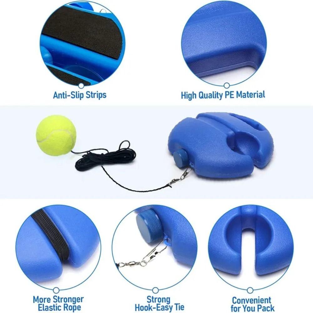Baseboard Tennis Ball Trainer Self-study Tennis Practice Tool Tennis Rebound Ball  Beginner
