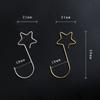 Рождественский венок, крючки со звездами для рождественской елки, подвесной кулон, украшение, металлические звезды, украшения, крючок, Рождественский домашний декор