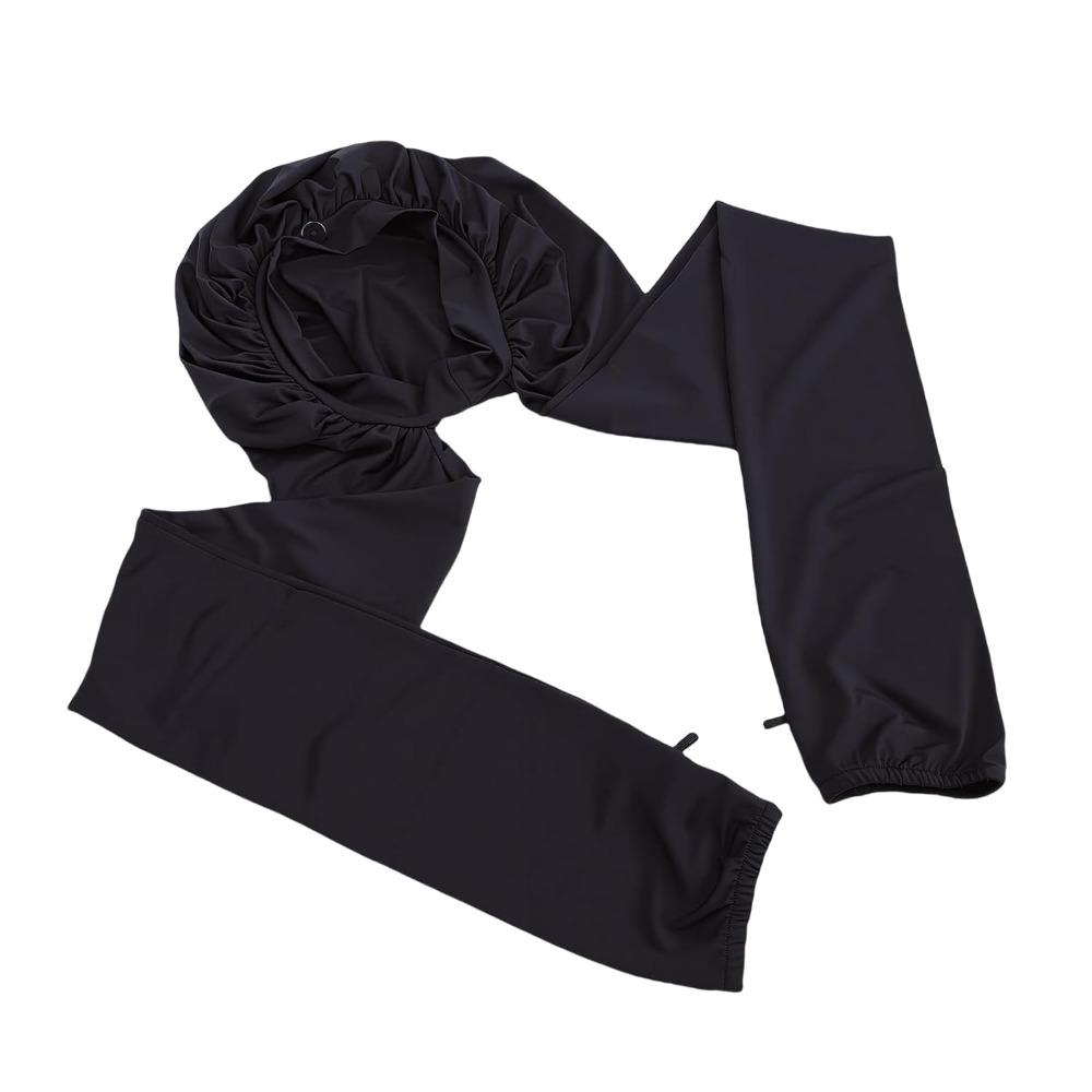Soft Sleep Cap Black Night Cap Breathable Hair Protection Bonnet Braids Hair Care