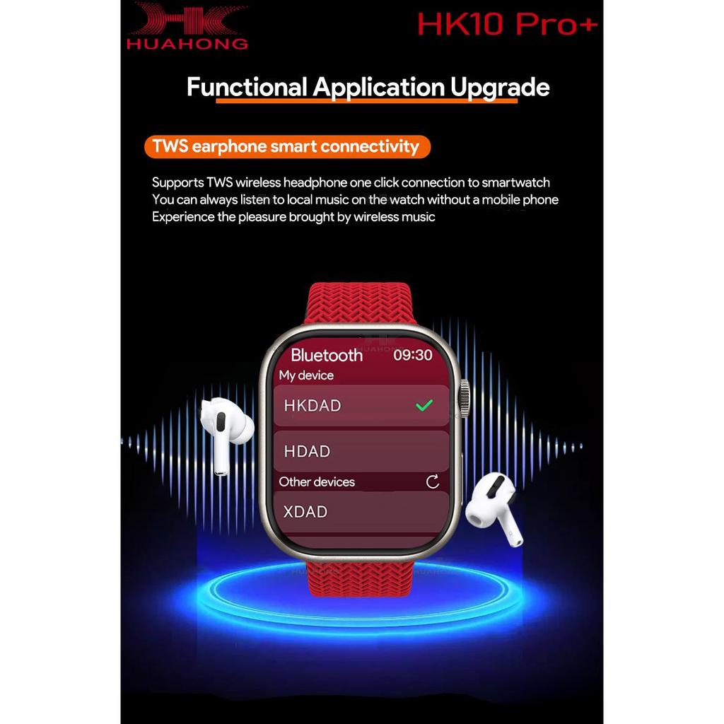 2024 Оригинальные умные часы HK10 Pro Plus AMOLED для мужчин и женщин с функцией определения гравитации, 3D-меню, TWS, альбомом, компасом, чатом, умными часами GPT