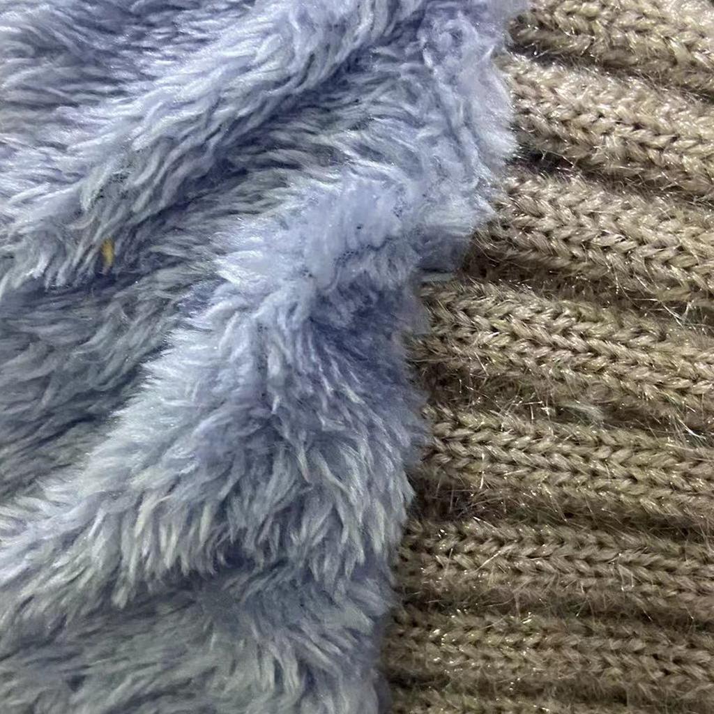 Winter Warm Knitted Thick Scarf Hats for Women Outdoor High Elastic Wind Hat