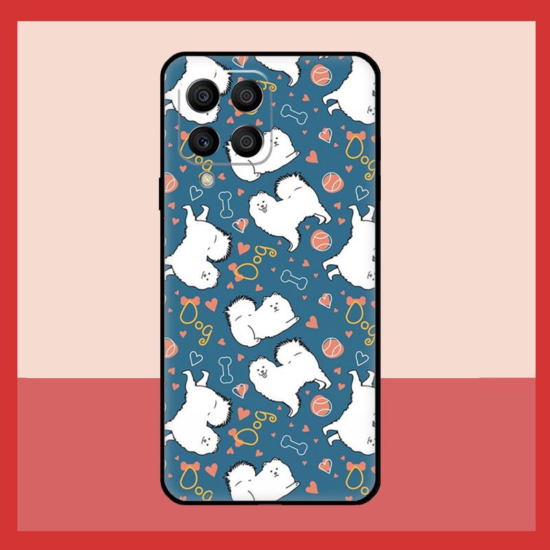 Чехол для собаки Японский шпиц для Samsung Galaxy M11 M31 M14 M34 M54 M12 M32 M52 M15 M13 M06 M16 M36 M56 M53 M35 M55