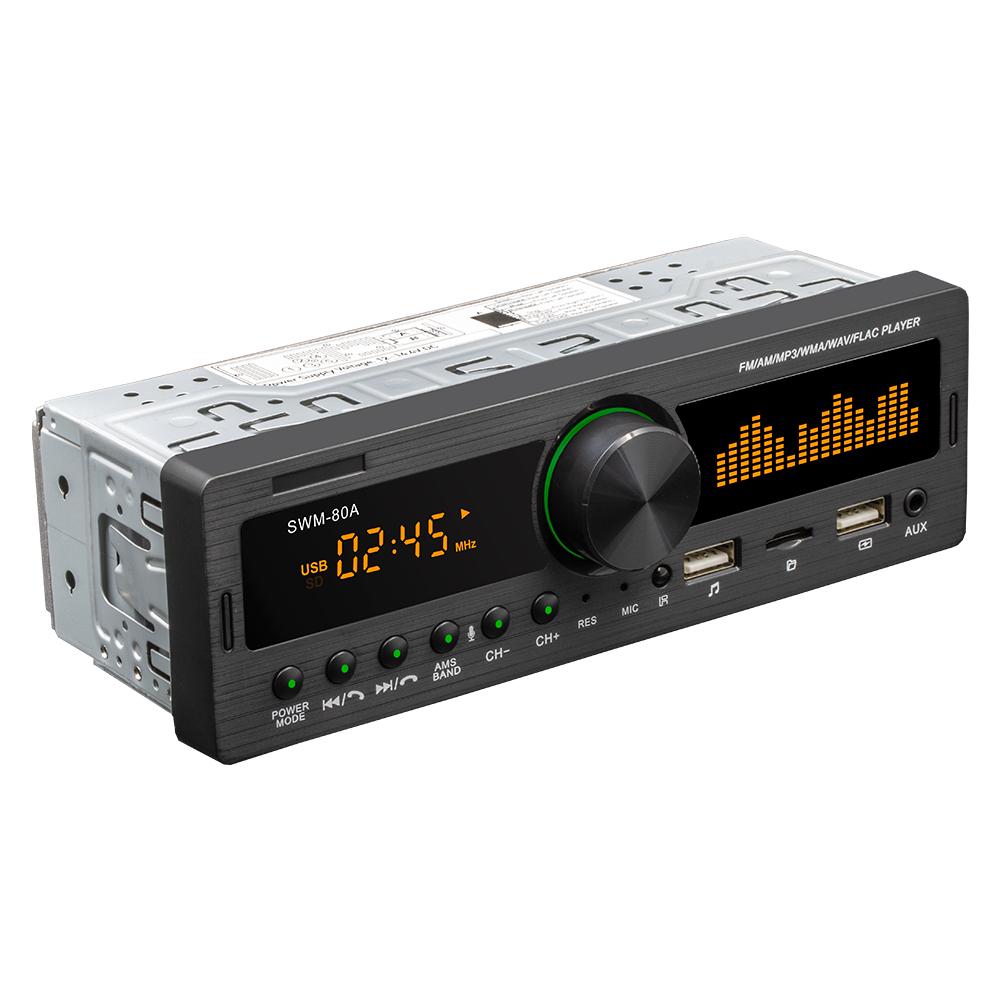 SWM-80B Однодиновый Автомобильный Стерео Аудио Копирование Bluetooth TF USB AUX Локатор Головное Устройство