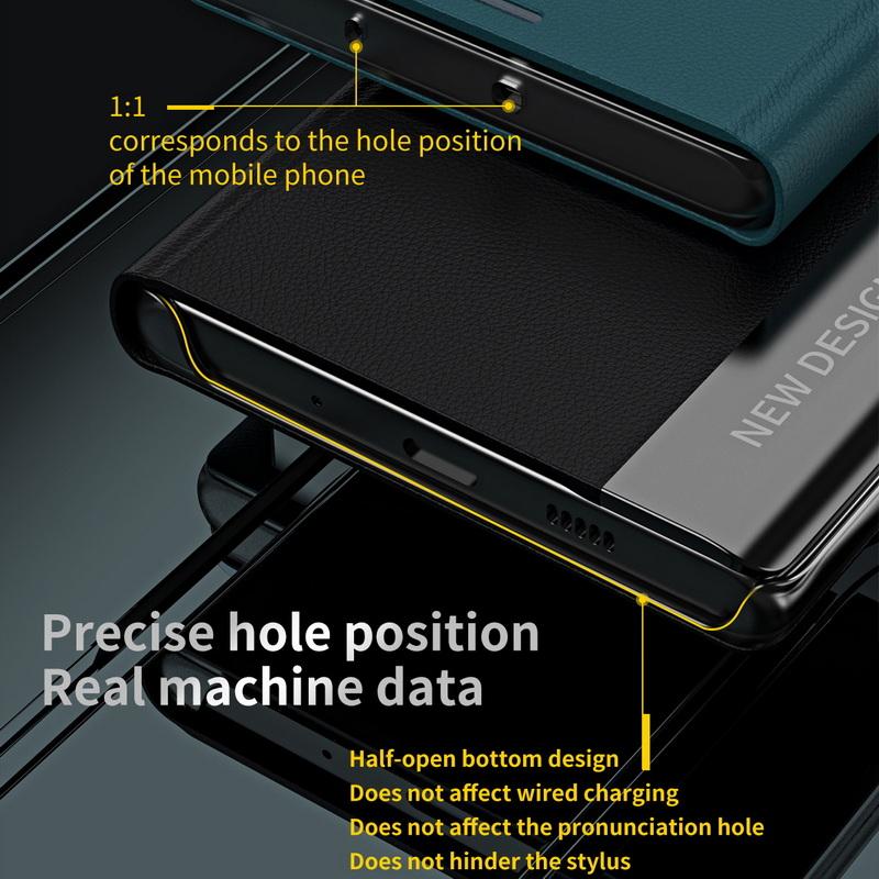 Luxury Leather Magnetic Flip Case for Xiaomi 14t 13t Poco X6 Pro X5 Redmi 14c Note 13 12 Pro Bracket Shockproof Pc Hybrid Slim Folding Cover