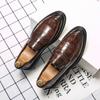 Business Dress Men Shoes Classic Formal Leather Shoes Men Slip-On Fashion Office Wedding Shoes Flats Pointed Toe Oxford Shoes