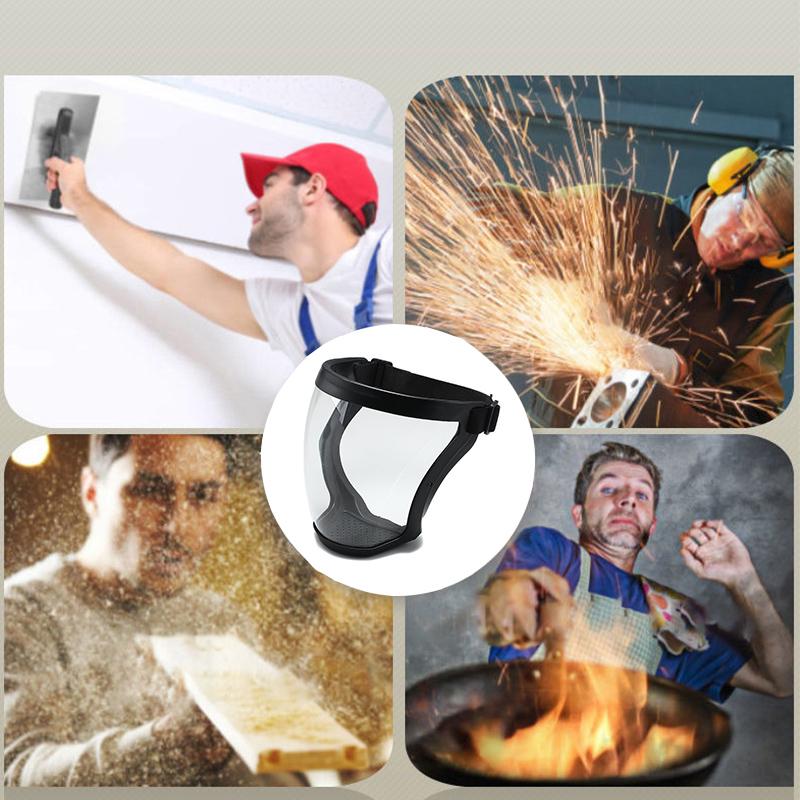 Защитная маска Прозрачная защита для лица Маска для лица Защитная маска для улицы Защитная маска для головы Крышка для работы Защита от брызг