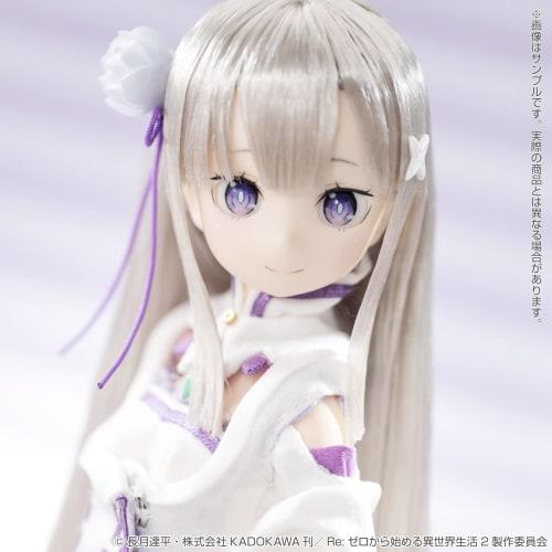 Azone International Масштаб 1/6 Серия персонажей Pureneemo 143 "Re:ZERO -Начало жизни в другом мире-" Эмилия, примерно 26 см в высоту, мягкий винил