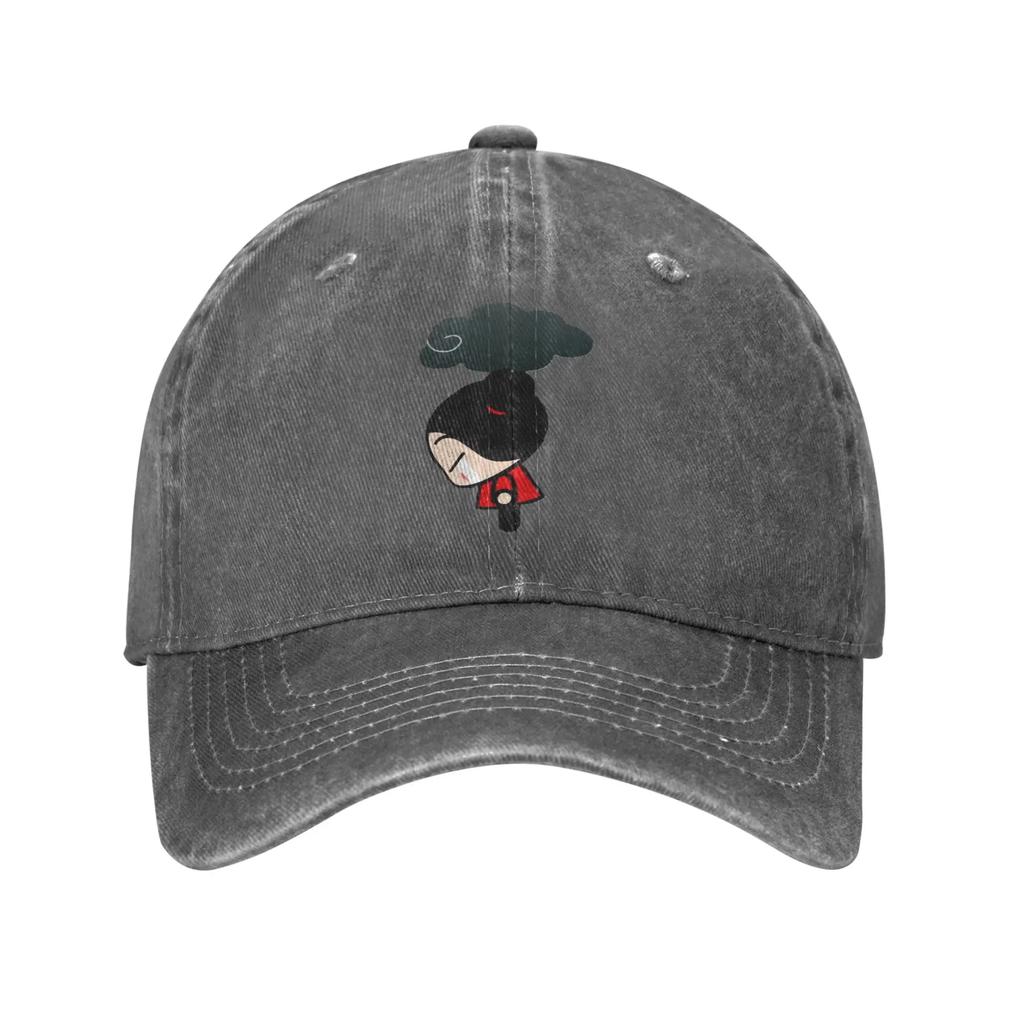 Pucca Pucca Denim Fabric Cap Casual Baseball Caps Adjustable Hat Summer Unisex Baseball Hats