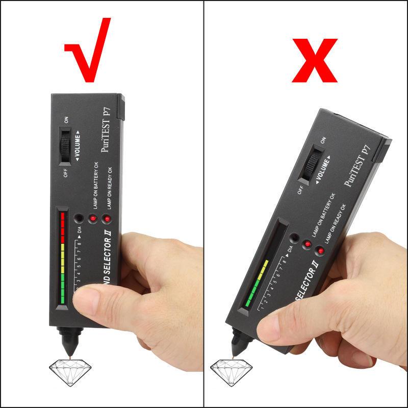 High Accuracy Diamond Tester Pen Portable Moissanite Tester Professional Jewelry Gemstone Detector Tool with LED Tester Pen