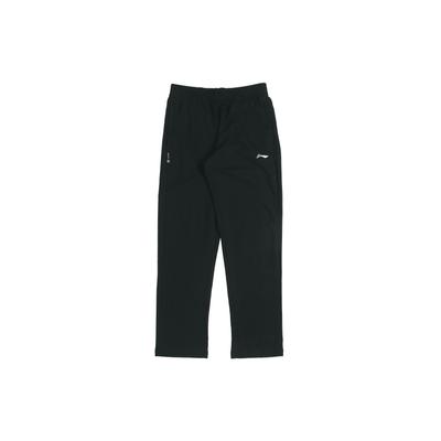 Li Ning однотонные дышащие спортивные брюки мужские низ черный AKLR523-1