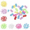 500pcs Acrylic Acrylic S Clips Transparent Loom Bands Braid Connector  Jewelry Making Connectors
