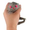 Plush False Mouse Cat Pet Toys Soft Long-haired Tail Mice Toys Grey Plush Mouse Cat Toy  Playing