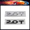 3D Premium 2.0T 2.0 T Letters for Car Fender Trunk Rear Bonnet Decal Emblem Badge Sticker